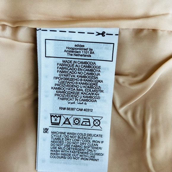 Adidas Parley 2PC Tracksuit Set Men’s Large Beige HL9397 Long Sleeves Full Zip - Picture 10 of 16